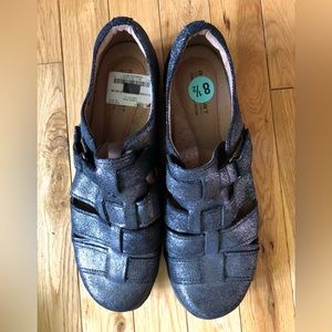 Rockport flat comfort shoes from Cobb Hill Collection size 8.5 Black Shimmer